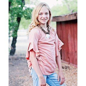 Peyton Bre  Skylar Tapered Sleeve Top